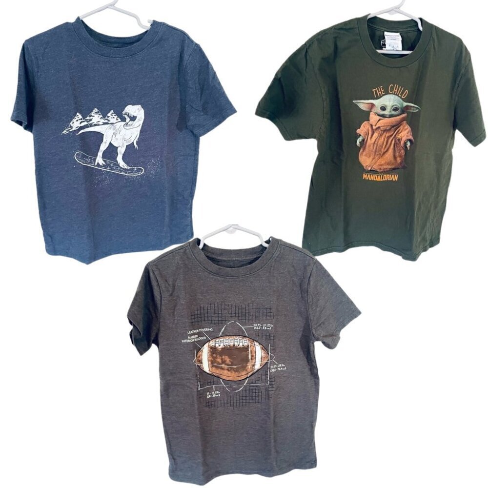 Lot of 3 Boy's T-Shirts (Short Sleeves) - Size: 7 Years